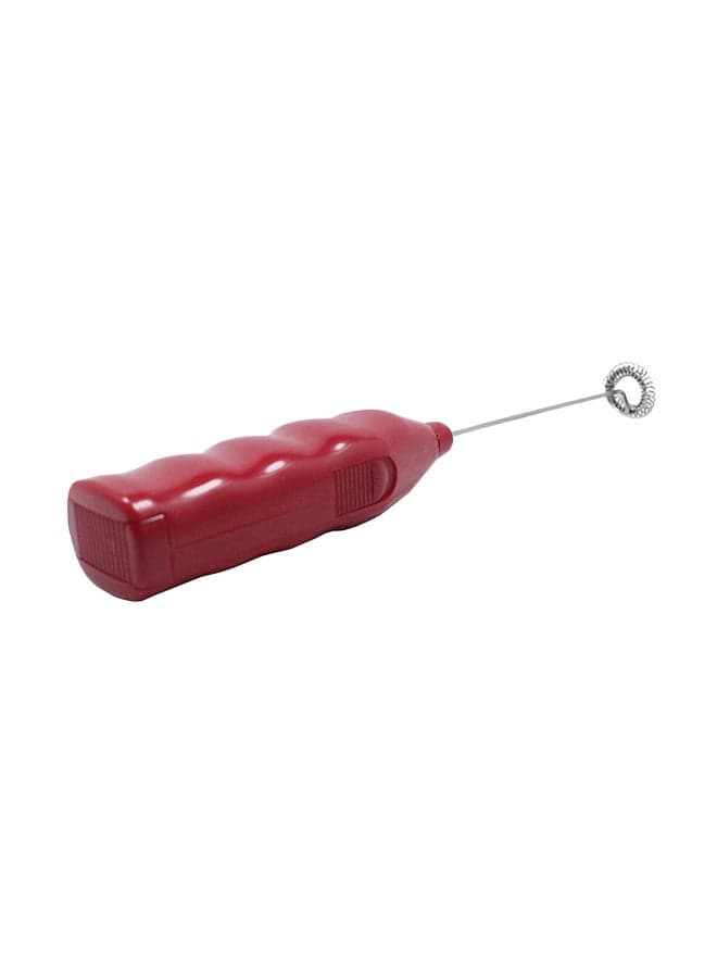 Electric Frother Foam Maker Red/Silver