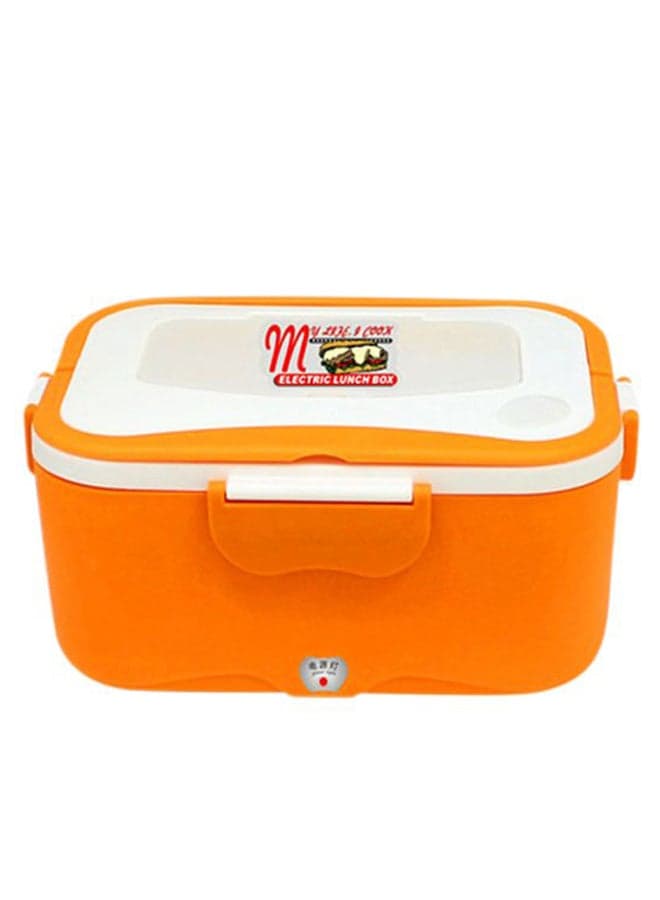 Electric Heating Food Container Orange/White