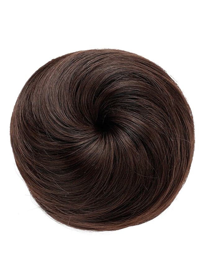Chignon Donut Bun Hair Extension Medium Chestnut Brown 2.5inch