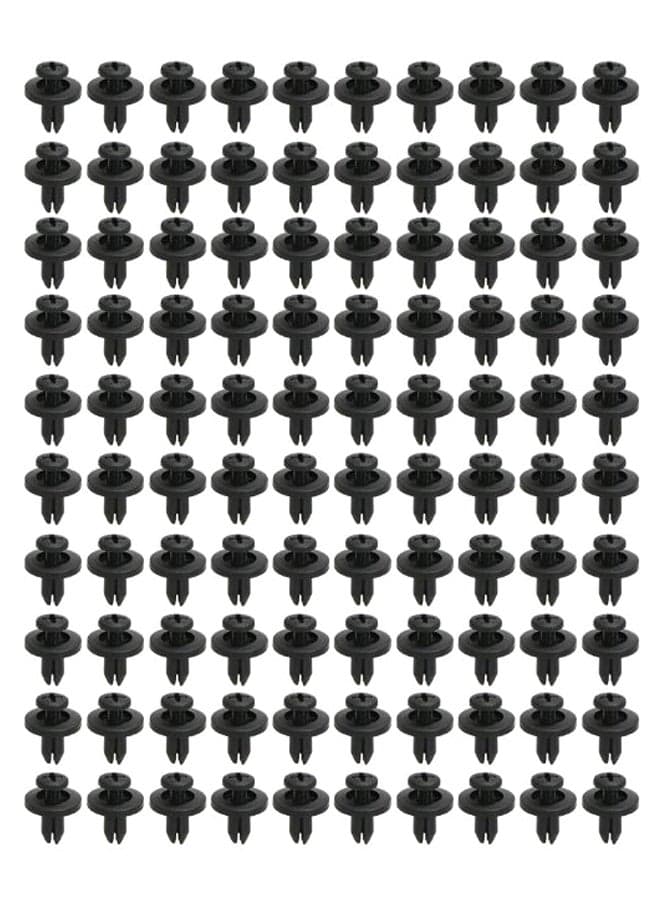 100-Piece Bumper Fastener Rivet Clip Set