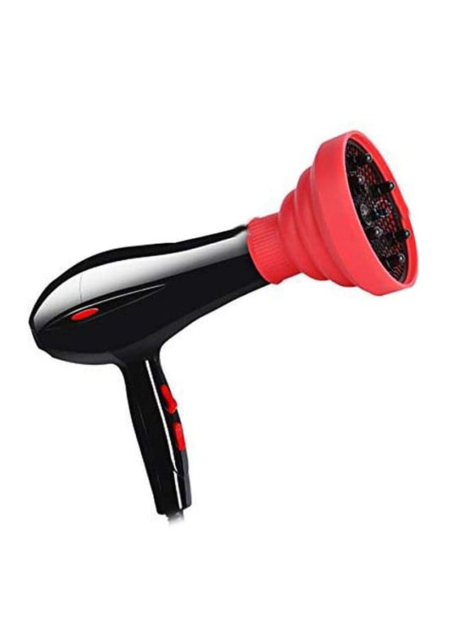 Retractable Hair Dryer Diffuser Red/Black