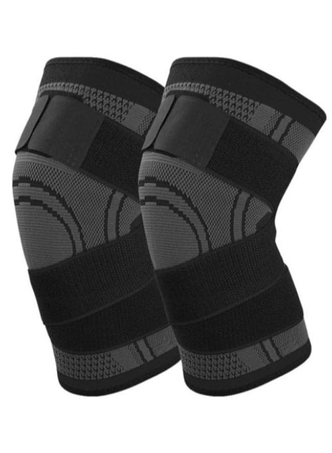 Pair Of Protective Sports Knee Brace Pad M