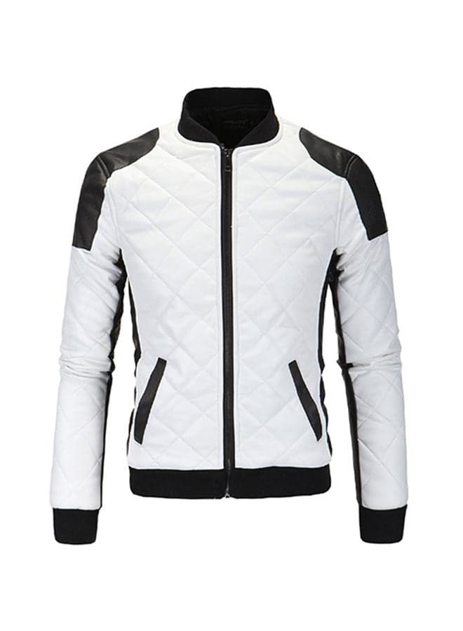 Slim Fit Jacket White/Black