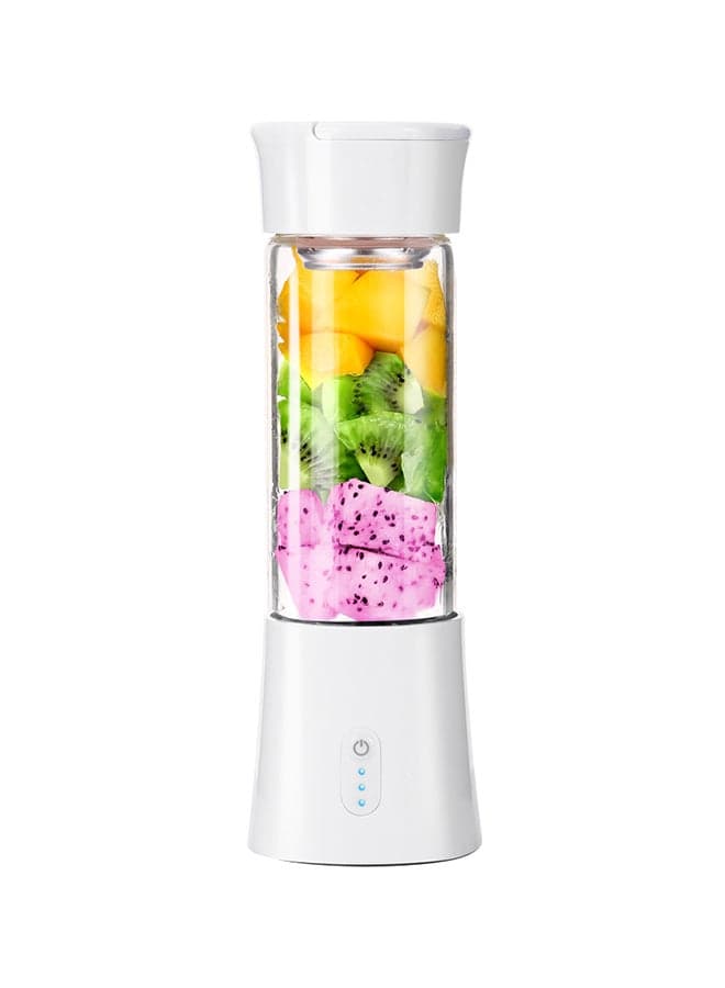 USB Rechargeable Blender And Portable Juicer Cup 380.0 ml H7790W White/Clear