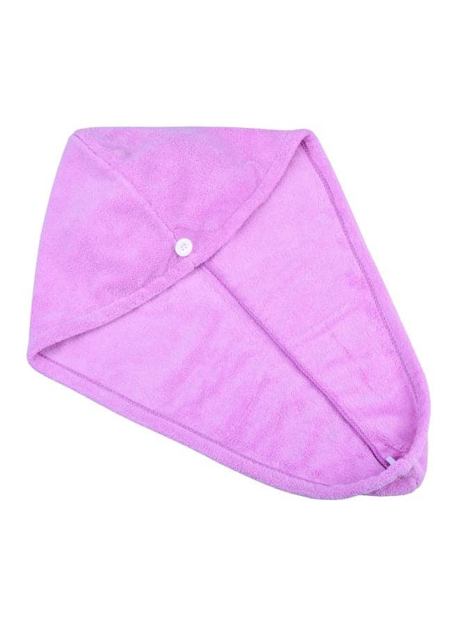 Fast Drying Hair Turban Wrap Purple 63x24cm