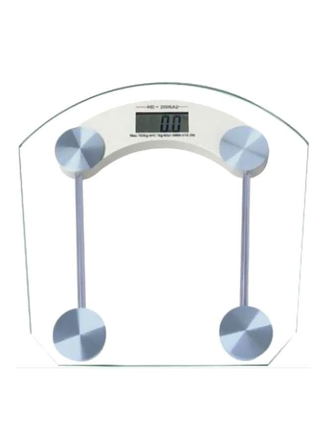 Glass Digital LCD Scale BB09 Clear/White/Silver