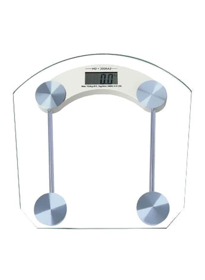 Digital Glass Bathroom Scale Clear/White/Silver