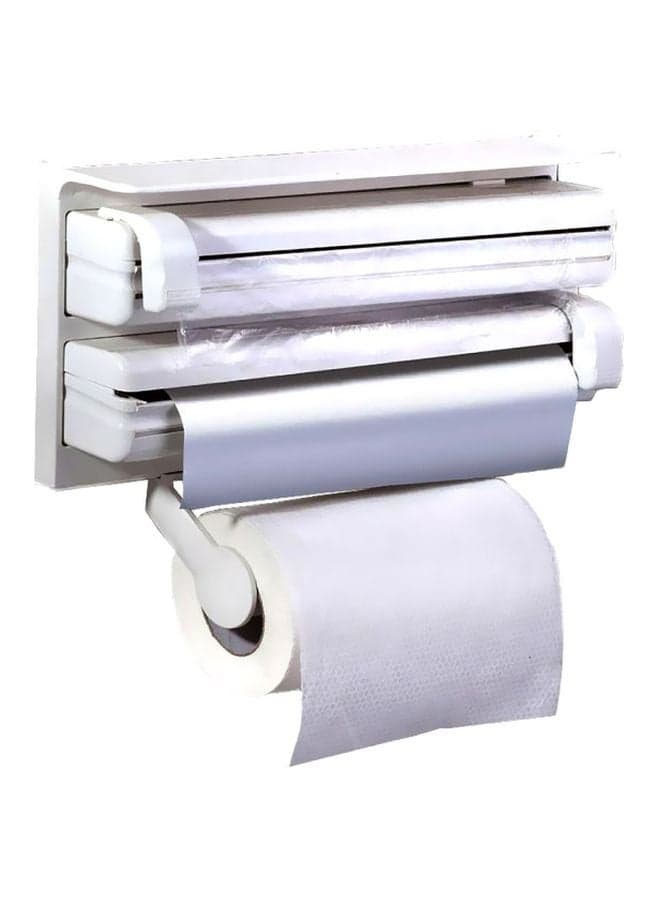 Triple Paper Dispenser White