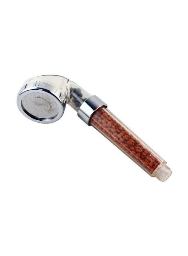 Spa Shower Head With Filter Silver/Clear