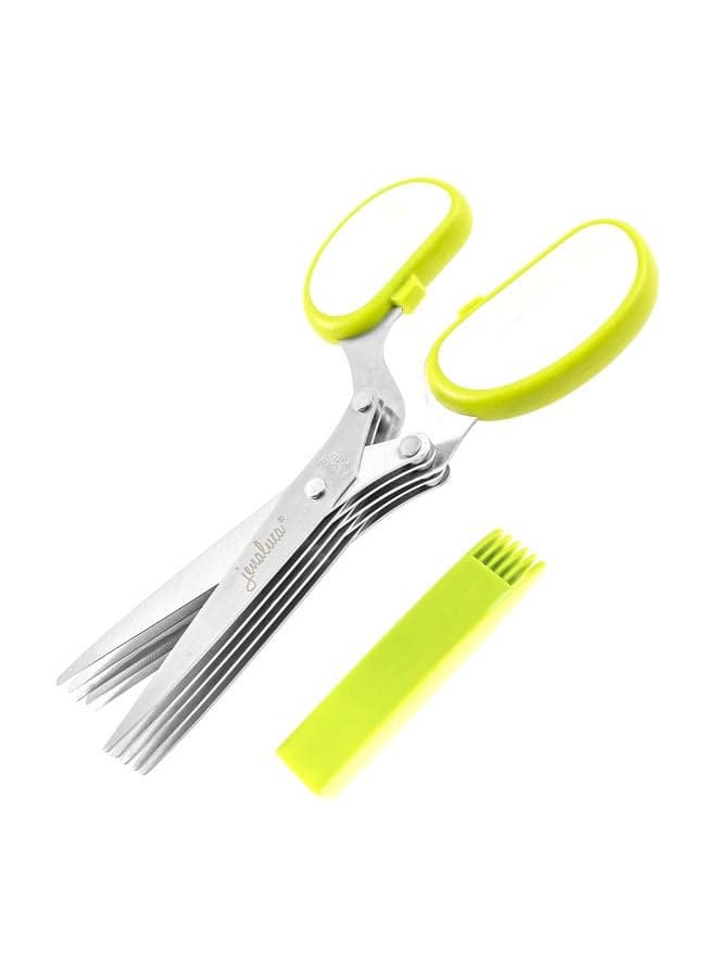 Vegetable Cutting Scissors Green/Silver