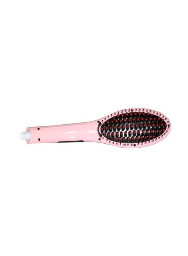 Hair Straightener Brush Pink/Black