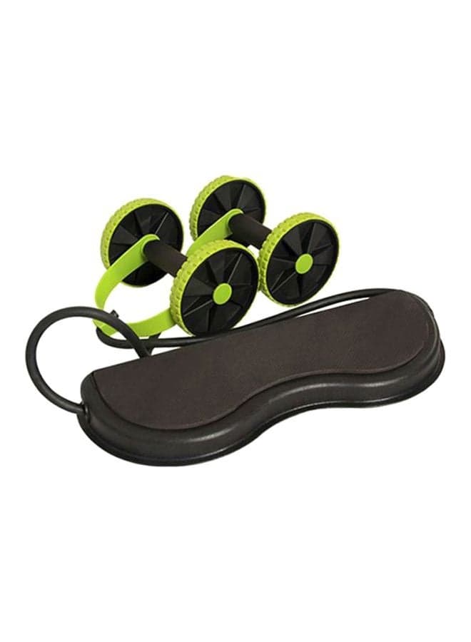 Dual Wheels Abdominal Elastic Resistance Pull Rope