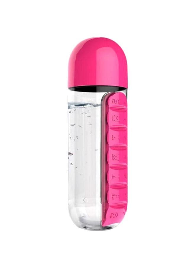 Water Bottle With Pills Organizer