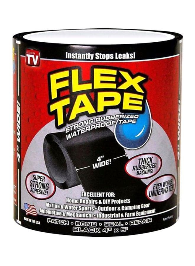 Waterproof Rubberized Flex Tape Black 5feet