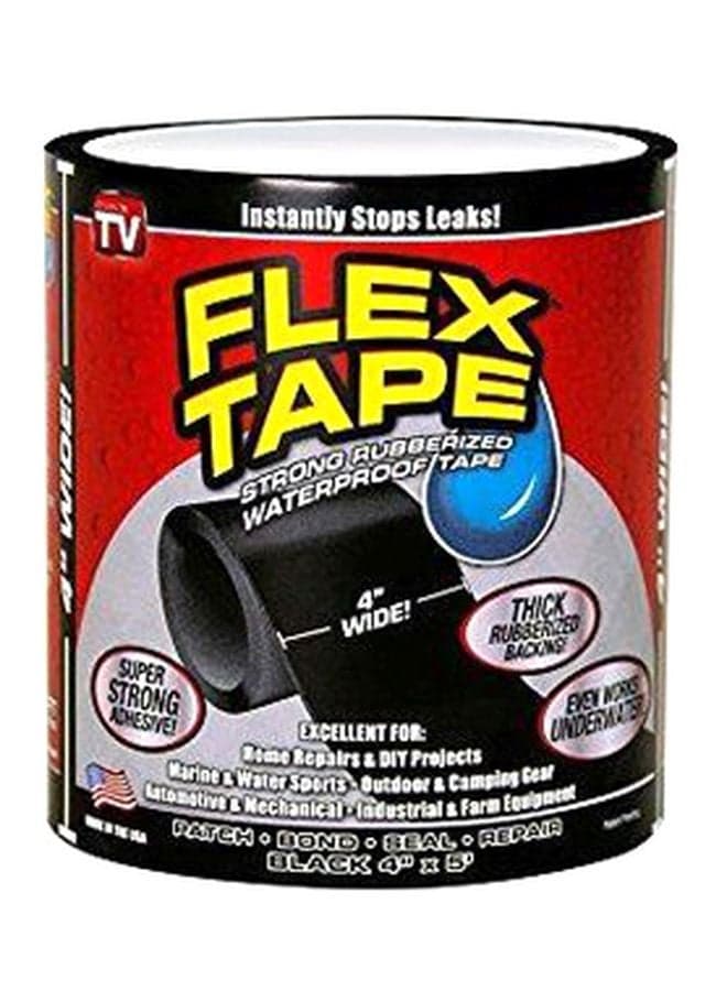 Strong Rubberized Waterproof Seal Tape Black 4x5inch