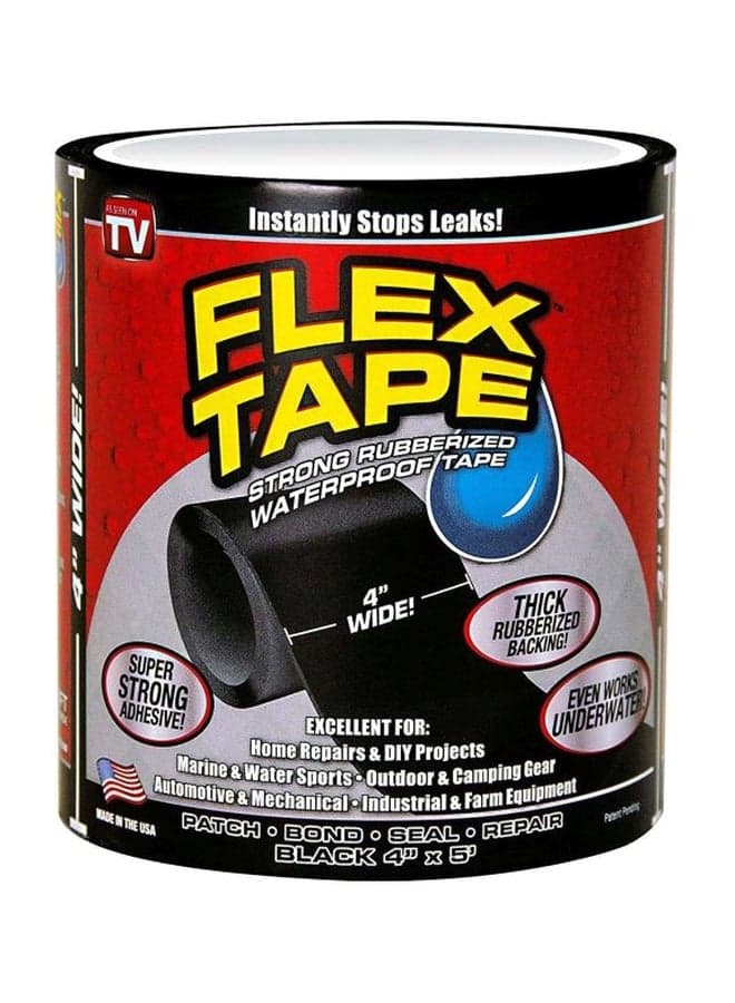 Strong Thing Rubberized Waterproof Tape Black 5feet