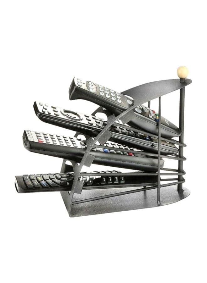 4-Layers Remote Control Holder Black 8x8x4.5centimeter