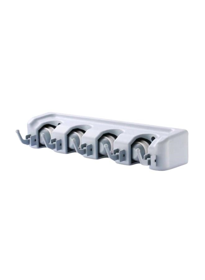 5-Hook Wall Mounted Tool Organizer Grey