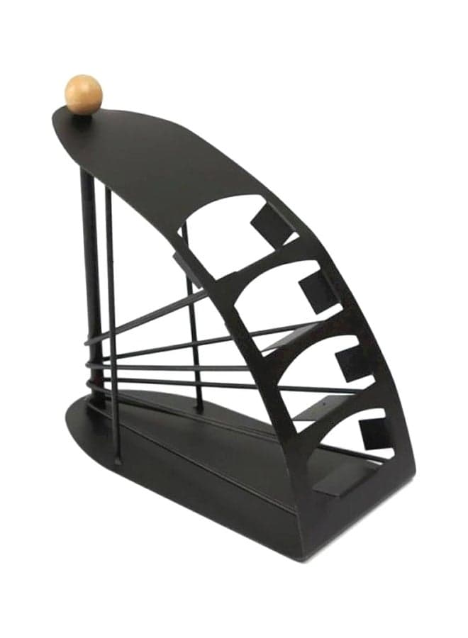 4-Compartment Remote Holder Black