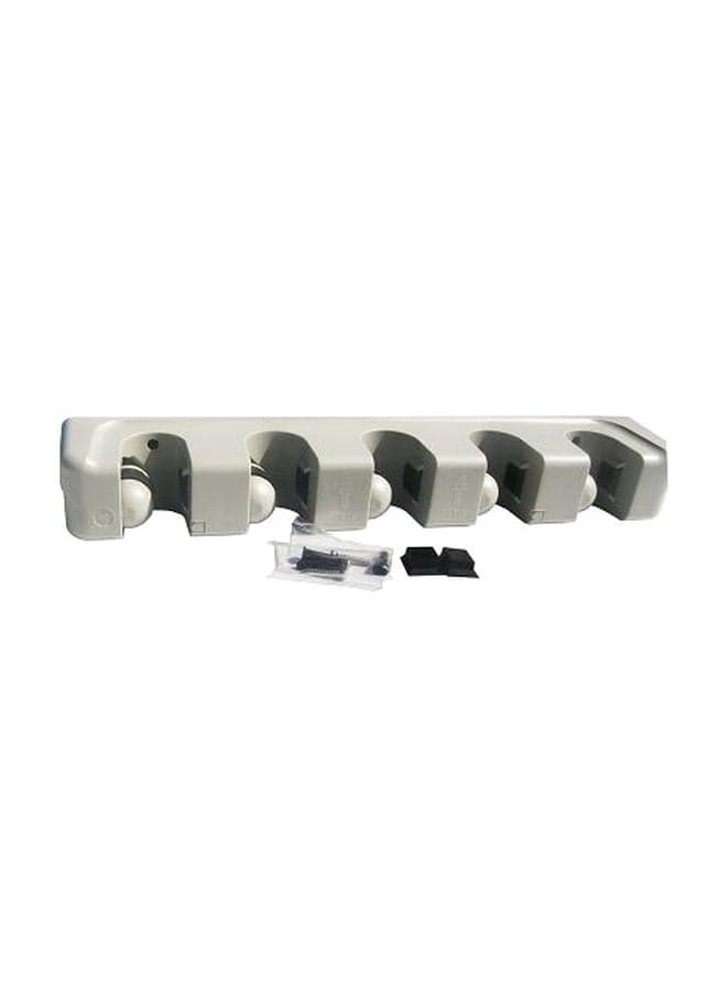 Wall Mount Mop Holder Grey 27x7.2x6.5cm