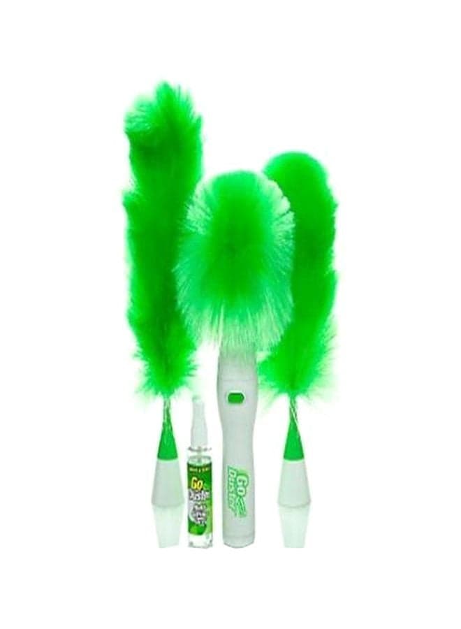 5-Piece Electronic Duster Kit Green/White 41.7x10.6x5.5cm