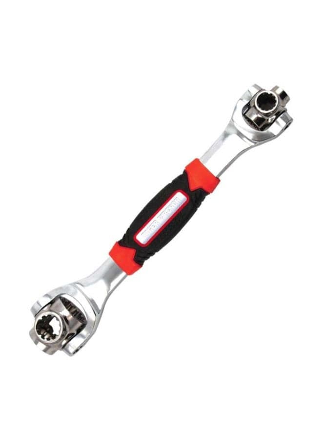 Multi-Purpose Ratchet Wrench Silver/Red/Black