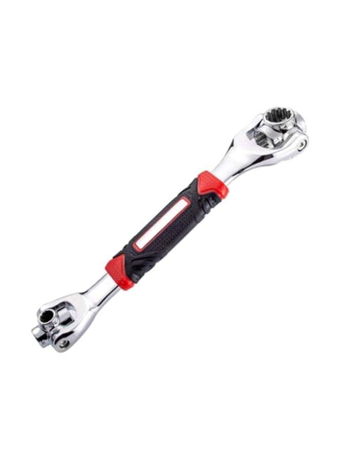 48-In-1 Multipurpose Wrench Tool Silver/Red/Black