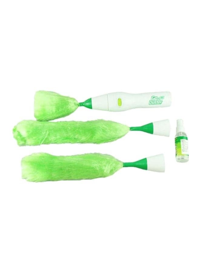 4-Piece Motorized Duster Green/White