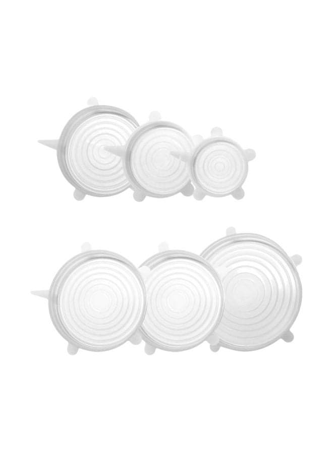 6-Piece Silicone Stretch Lids 2724711265715 Grey