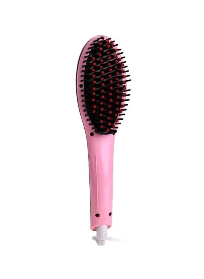 Hair Straightener Brush Pink/Black