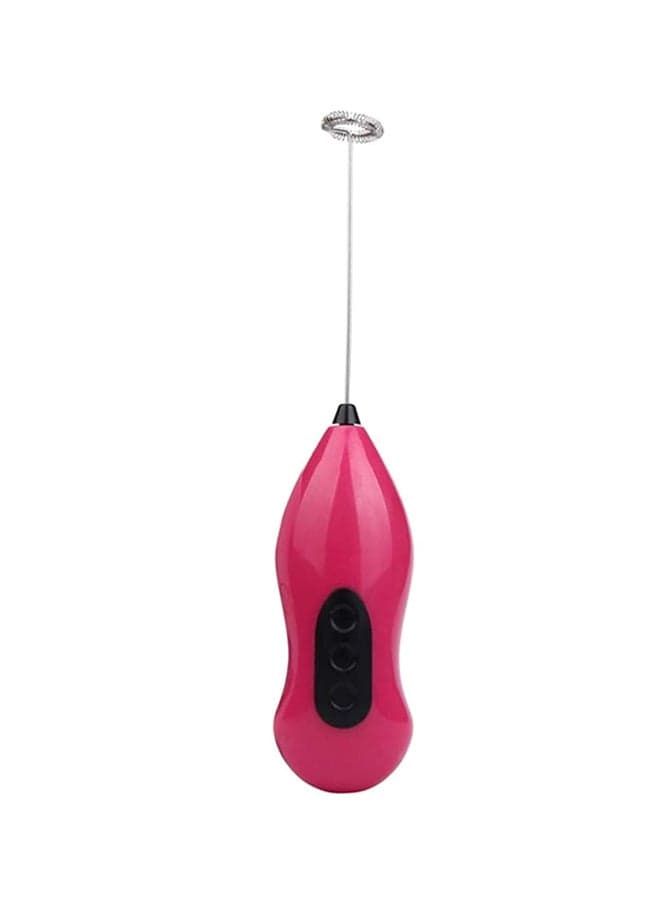 Stainless Steel Manual Egg Beater Pink 21x5x4.50cm
