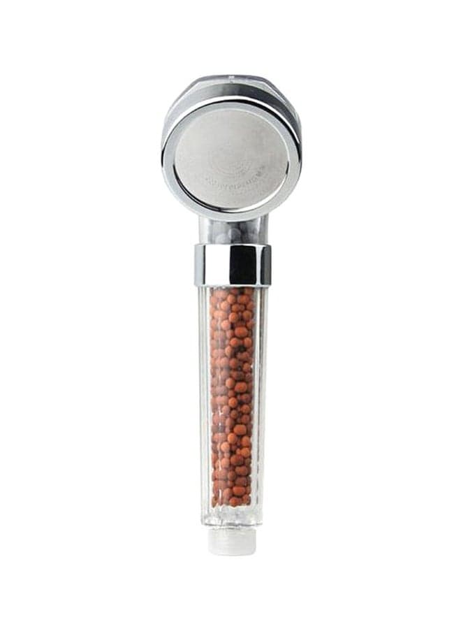 Shower Head With Filter Silver/Clear/Brown