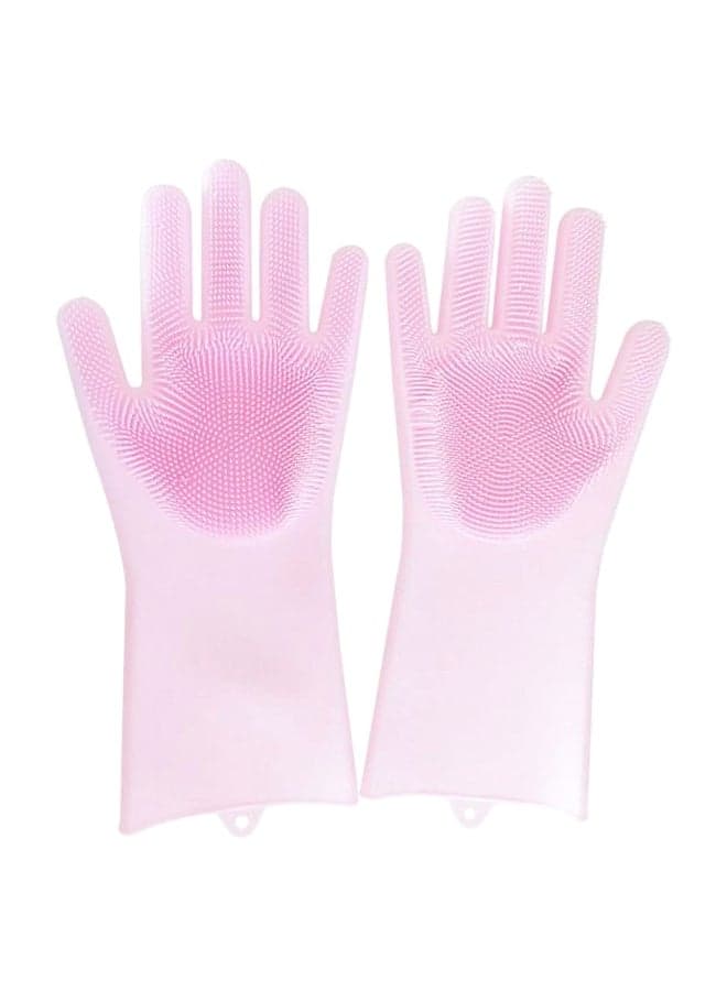 Silicone Dishwashing Gloves Pink