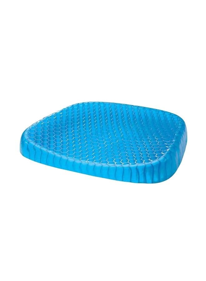 Honeycomb Patterned Gel Cushion Blue 16x14x1.5cm