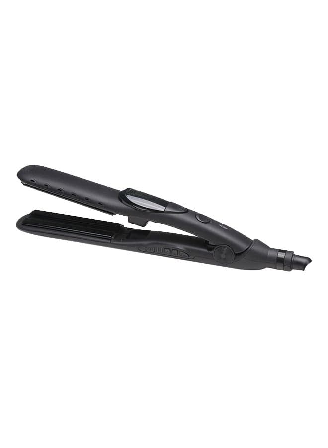 2 In 1 Ceramic Hair Professional Steam Straightener Black
