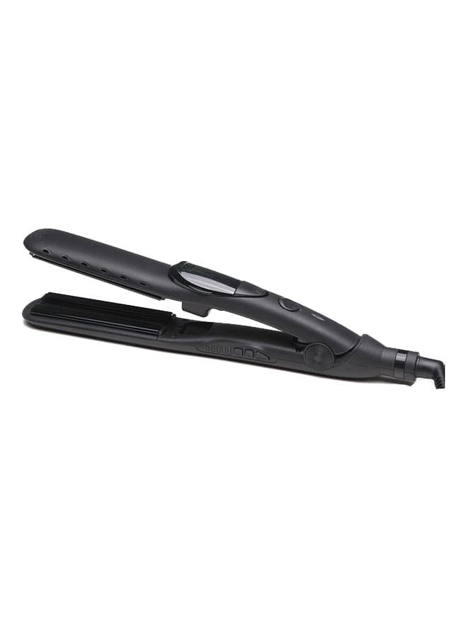 2 In 1 Ceramic Hair Professional Steam Straightener Black