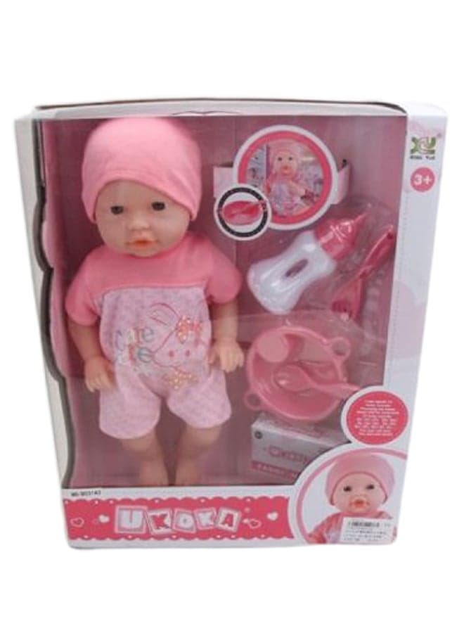 Lovely Baby Doll With Dress 32-1738379 16inch