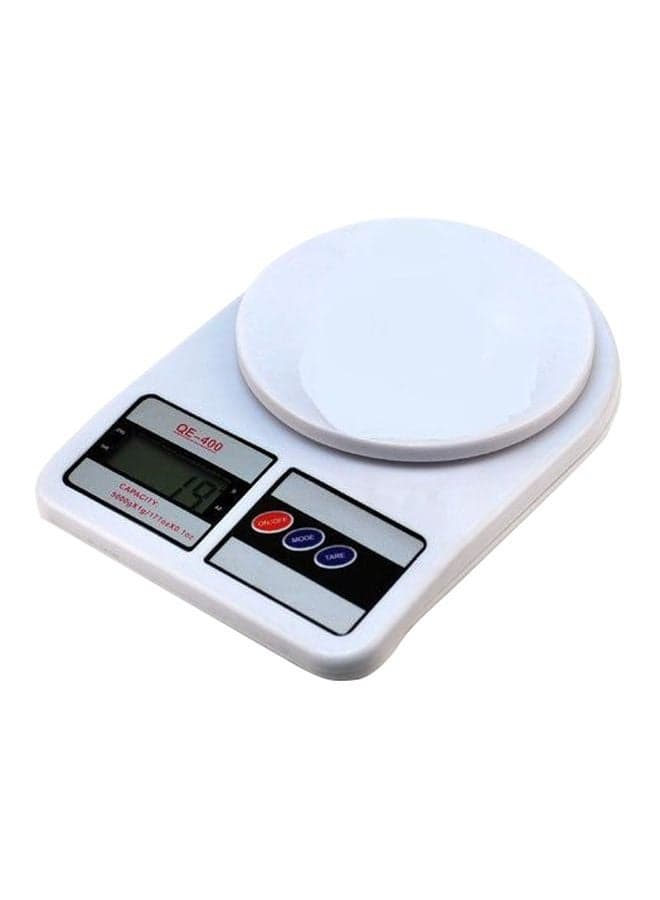 Electronic Kitchen Scale White/Black
