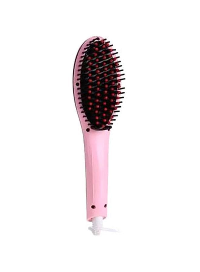 Hair Straightener Brush Pink/Black