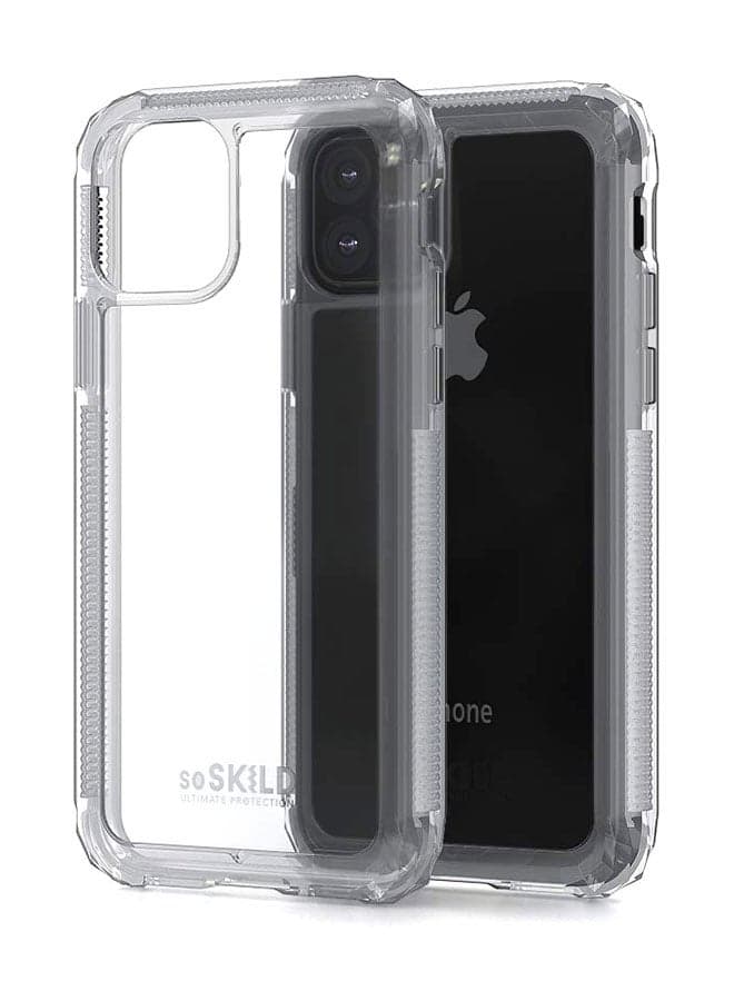 Defend 2.0 Impact Case Transparent & Tempered Glass for iPhone 11 Pro Max Clear
