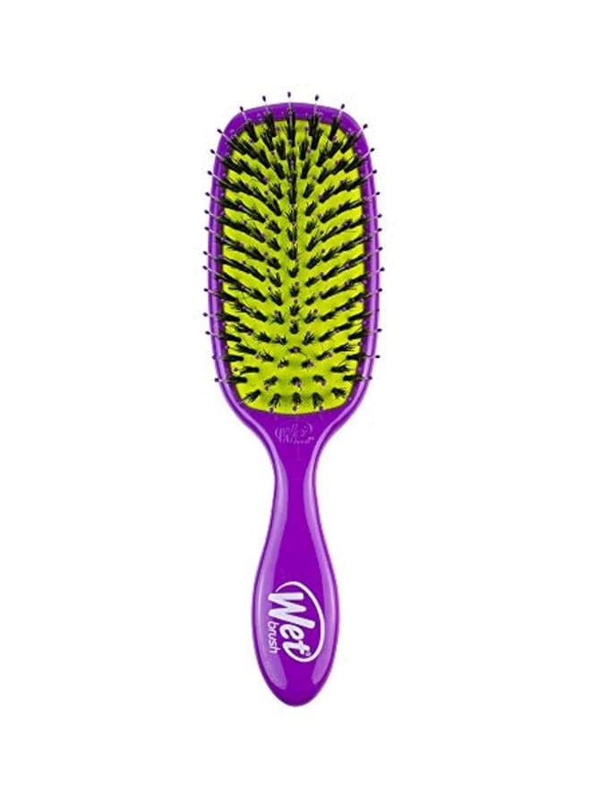 Shine Hair Brush Purple/Green 9x3x1inch