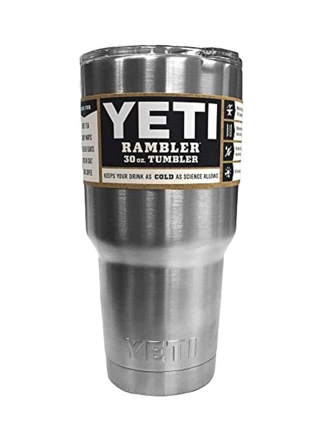 Vacuum Insulated Tumbler with Lid Silver 8.3x5.5x4.6inch