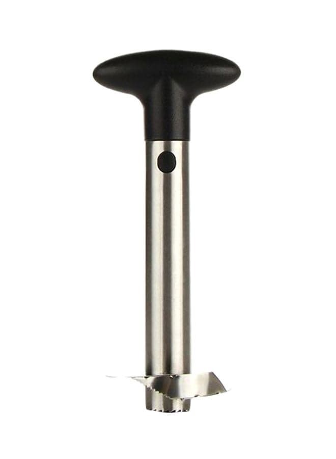 3-In-1 Pineapple Corer Silver/Black 25x11x9cm