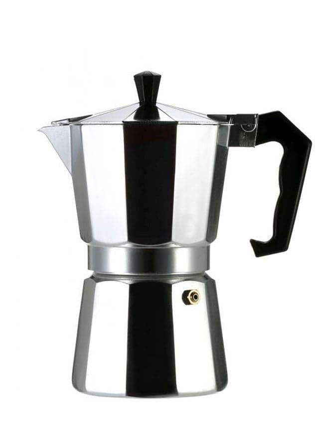Espresso Percolator Coffee Stovetop Maker Silver/Black 15.5x15x7.8cm