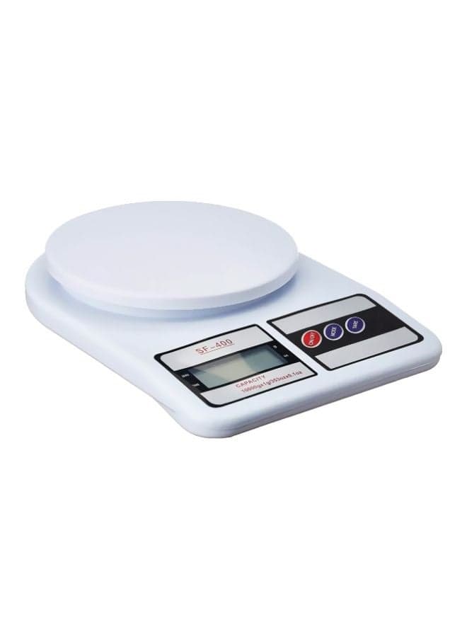 Electronic Kitchen Weighing Scale White