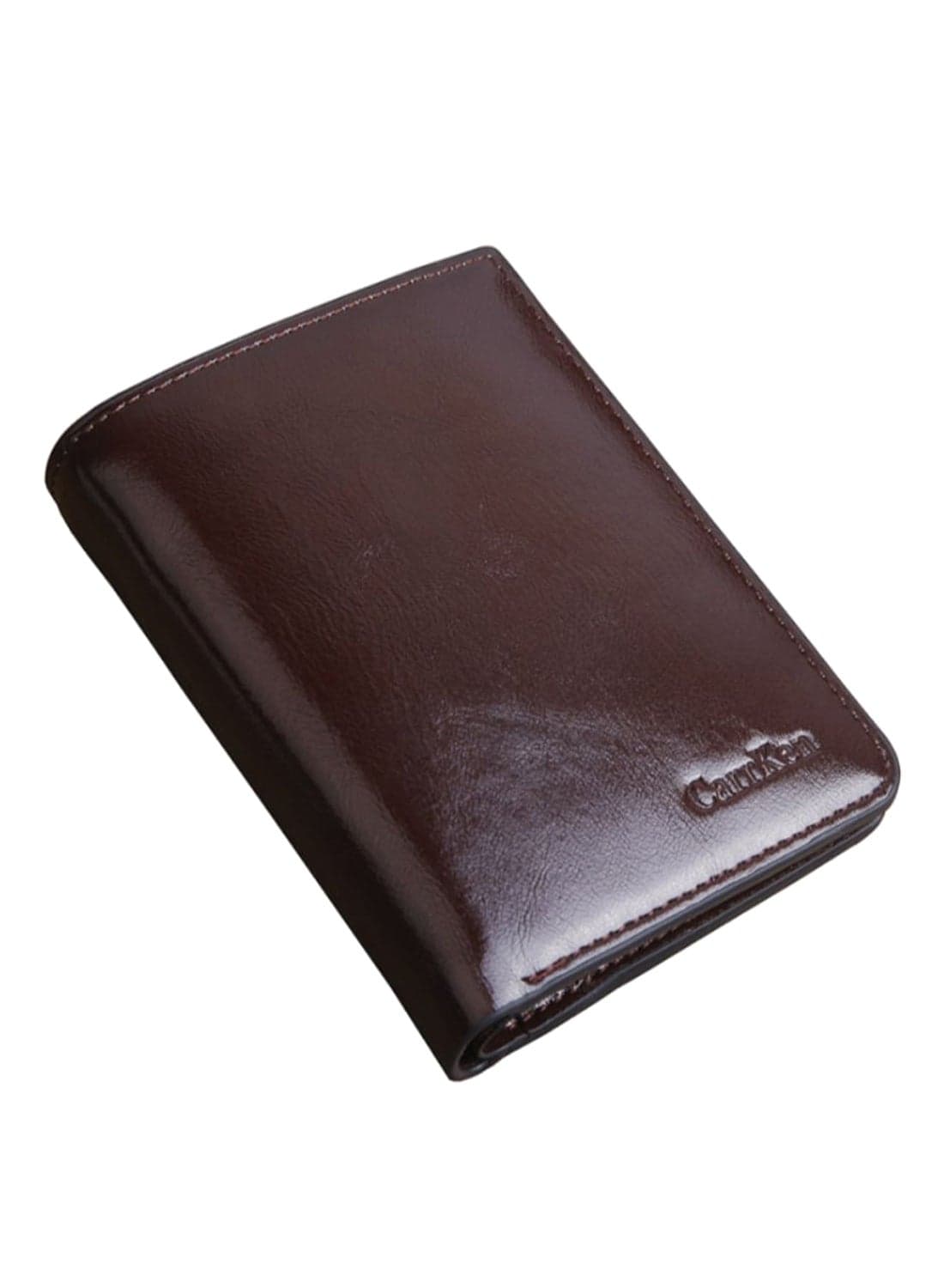 2-Fold Rectangle Shape Multi Function Wallet Brown