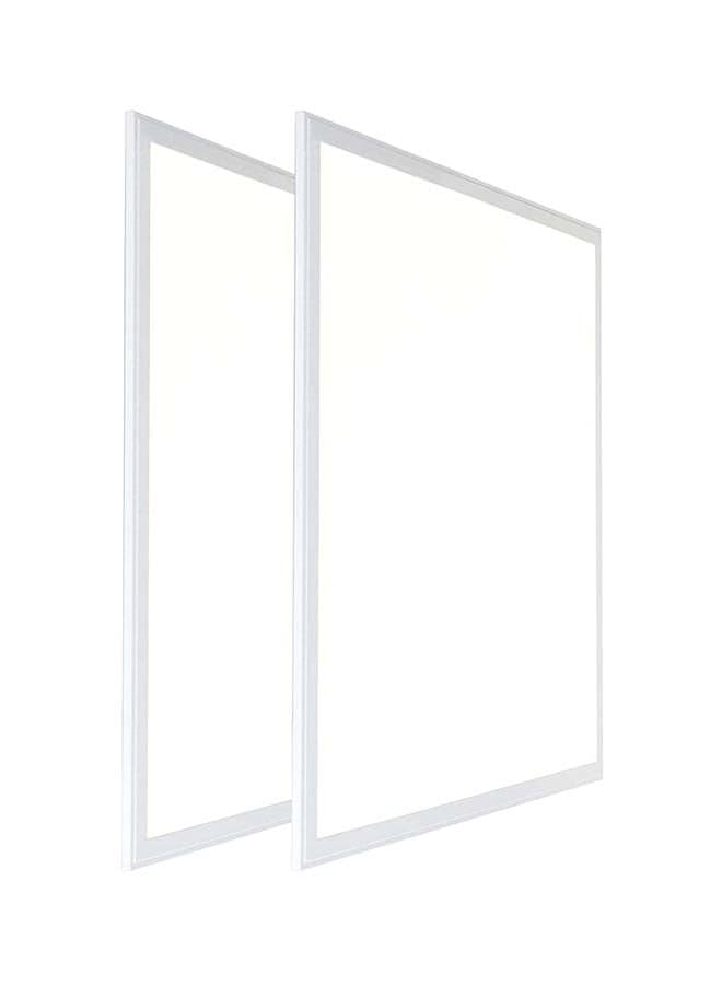2-Piece Panel Ceiling Light Set White 60cm