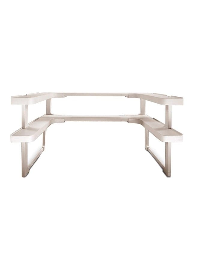 Spice Rack With Stackable Cabinet White 200grams