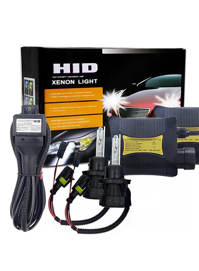 55W H13 9008 6000K HID Xenon Light Conversion Kit With Slim Ballast High Intensity Discharge Lamp