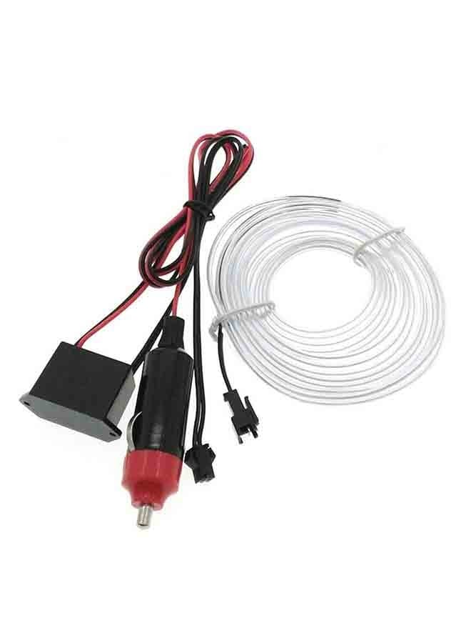 5m LED Car Decorative Thread Sticker Indoor Decals Flexible Neon Light EL Wire Rope Tube